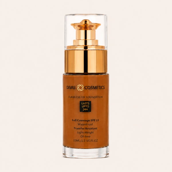 Divas Cosmetics Flawless Fix Foundation - AMBER Flawless Fix Foundation SPF 15 -- Amber